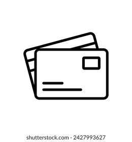 Credit card icon vector. Credit card payment icon vector