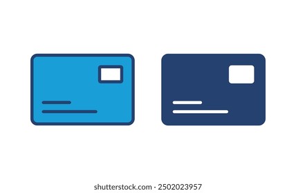 Icono de tarjeta de crédito Vector. Icono de pago con tarjeta de crédito Vector