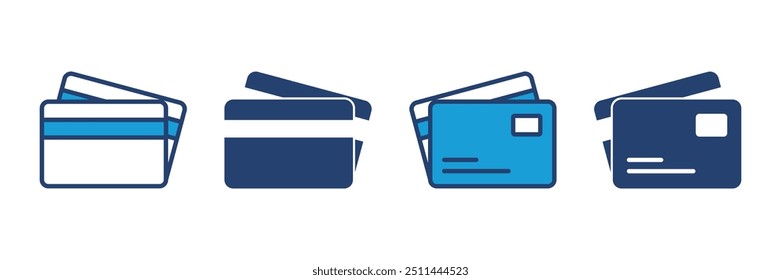 Credit card icon vector. Credit card payment icon vector