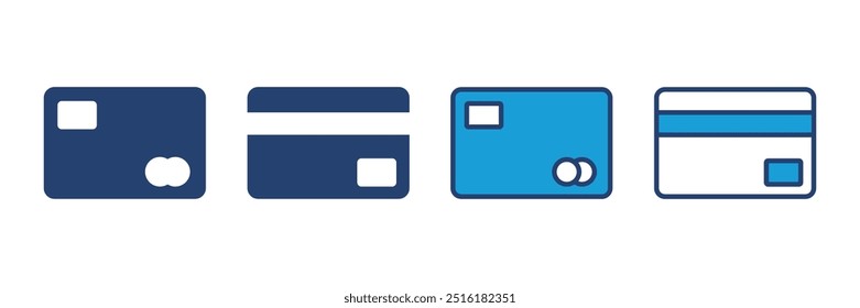 Credit card icon vector. Credit card payment icon vector