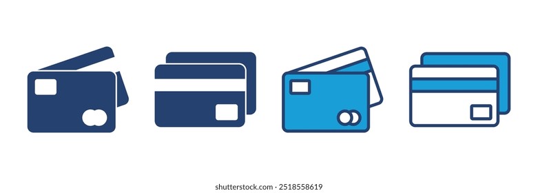 Credit card icon vector. Credit card payment icon vector