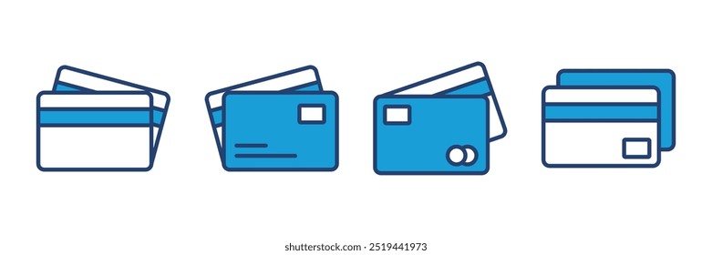 Icono de tarjeta de crédito Vector. Icono de pago con tarjeta de crédito Vector