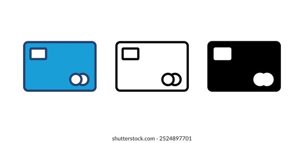 Icono de tarjeta de crédito Vector. Icono de pago con tarjeta de crédito Vector