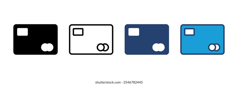 Credit card icon vector. Credit card payment icon vector