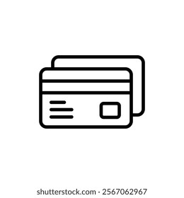 Credit card icon vector. Credit card payment sign and symbol