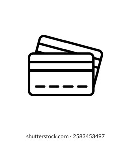 Credit card icon vector. Credit card payment sign and symbol