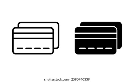 Credit card icon vector. Credit card payment sign and symbol