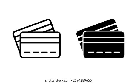 Credit card icon vector. Credit card payment sign and symbol