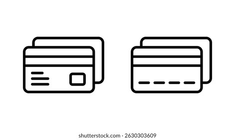 Vektor des Kreditkartensymbols. Kreditkartenzahlungszeichen und -symbol