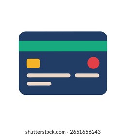 Vetor de ícone de cartão de crédito para método de pagamento