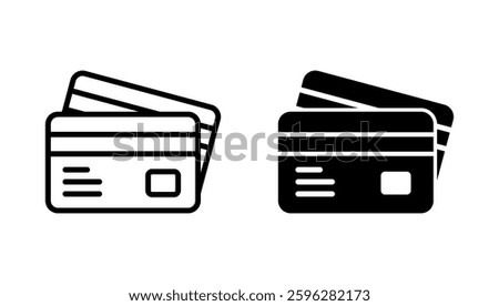Credit card icon vector. Credit card payment sign and symbol