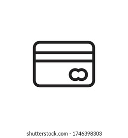 credit card icon vector sign symbol isolated