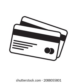 credit card icon vector symbol illustration