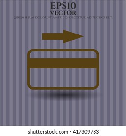 icono de tarjeta de crédito vector símbolo de pesos planos jpg aplicación web