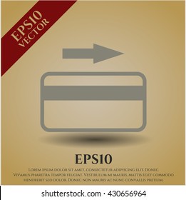 Kreditkartensymbol Vektorsymbol flach eps jpg app web