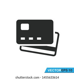 credit card icon vector template