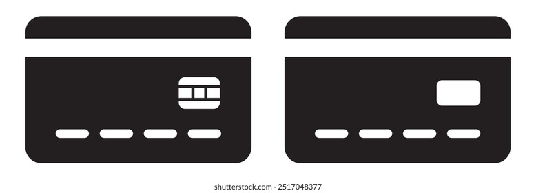 Cartão de crédito, vetor ícone de cartão de crédito, em estilo liso na moda isolado no fundo branco. Imagem do ícone Cartão de Crédito, ilustração do ícone Cartão de Crédito.