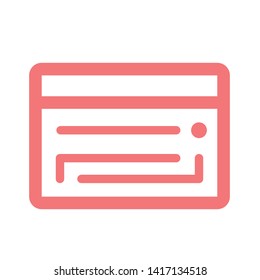 credit card icon vector web internet page