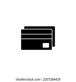 Vector de icono de tarjeta de crédito para aplicaciones web y móviles. Signo de pago de tarjeta de crédito y símbolo