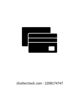 Credit card icon vector for web and mobile app. Credit card payment sign and symbol