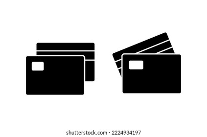 Vector de icono de tarjeta de crédito para aplicaciones web y móviles. Signo de pago de tarjeta de crédito y símbolo