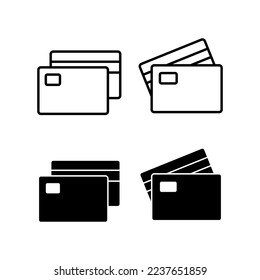 Credit card icon vector for web and mobile app. Credit card payment sign and symbol