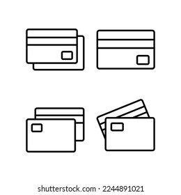 Credit card icon vector for web and mobile app. Credit card payment sign and symbol