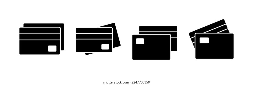 Vector de icono de tarjeta de crédito para aplicaciones web y móviles. Signo de pago de tarjeta de crédito y símbolo