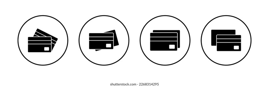 Credit card icon vector for web and mobile app. Credit card payment sign and symbol