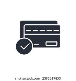 credit card icon. vector.Editable stroke.linear style sign for use web design,logo.Symbol illustration.