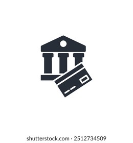 Credit Card icon. vector.Editable stroke.linear style sign for use web design,logo.Symbol illustration.