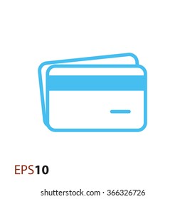 Credit card icon for web and mobile