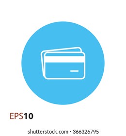 Credit card icon for web and mobile