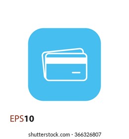 Credit card icon for web and mobile