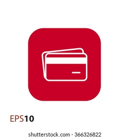 Credit card icon for web and mobile