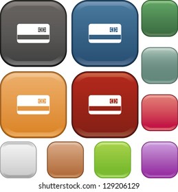 Credit card, icons, vector, button