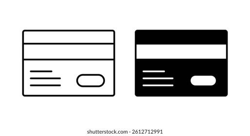 Credit card iconsvectors. thin line icons