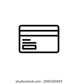 credit card iconVector illustration in black