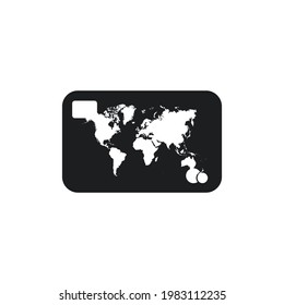 Credit Card Icon.Vector illustration isolated on white background.Eps 10.