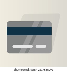ilustración de tarjeta de crédito, se puede utilizar para iconos