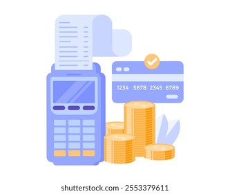 Credit card illustration, debit card, bonus, payment, cashless, bank, banking, debt, shopping payment, flat vector banner for landing page website