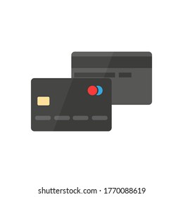 Kreditkartengrafik. Vektorgrafik in flachem Design