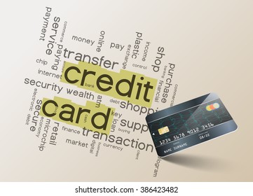 Credit card and internet security concept