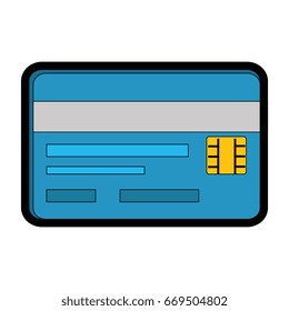 Credit card isolated