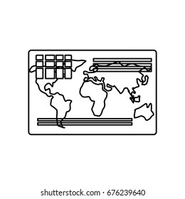Credit card isolated
