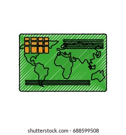Credit card isolated