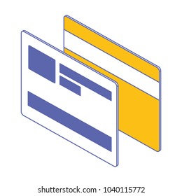 credit card isolated icon