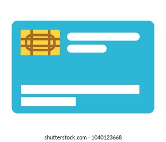 credit card isolated icon