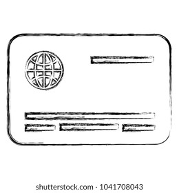 credit card isolated icon