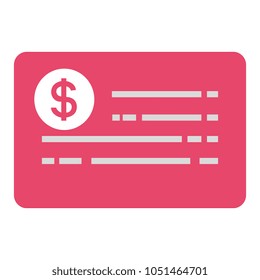 credit card isolated icon